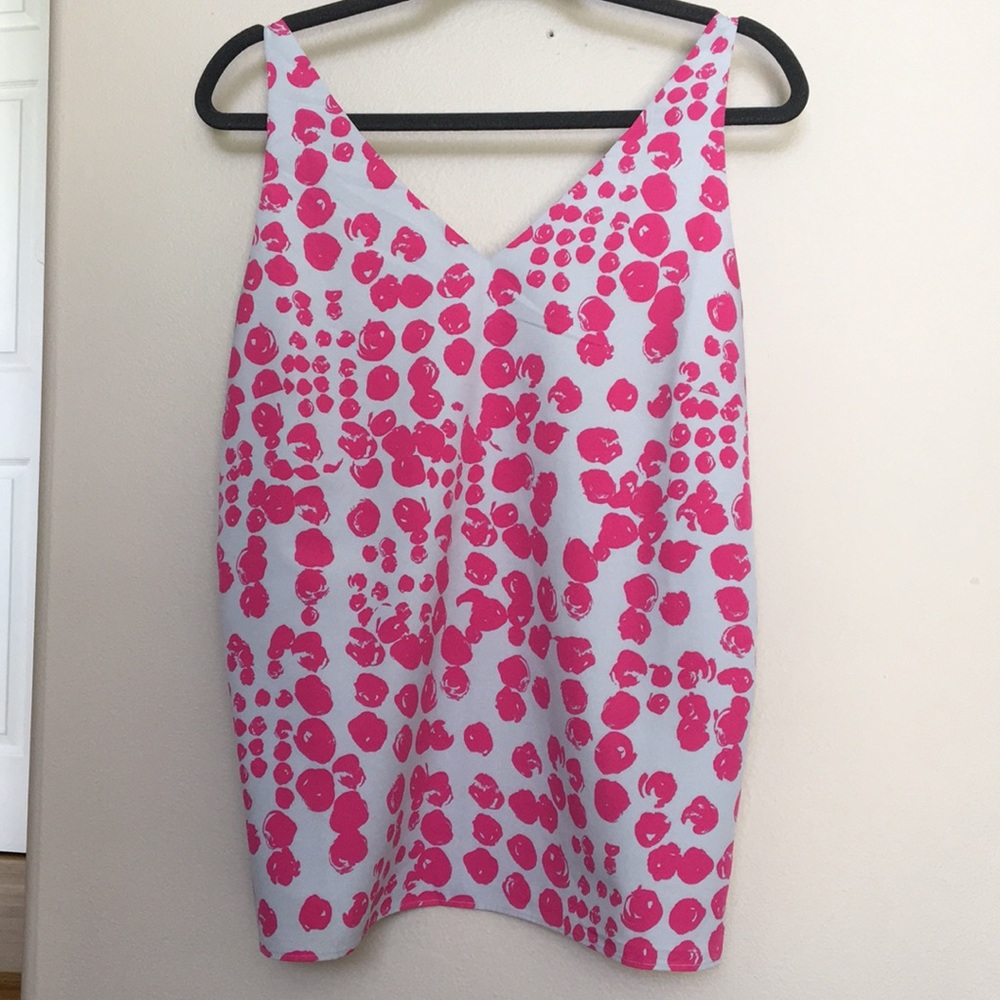 Banana Republic Pink and Gray Cami/Tank/Shell